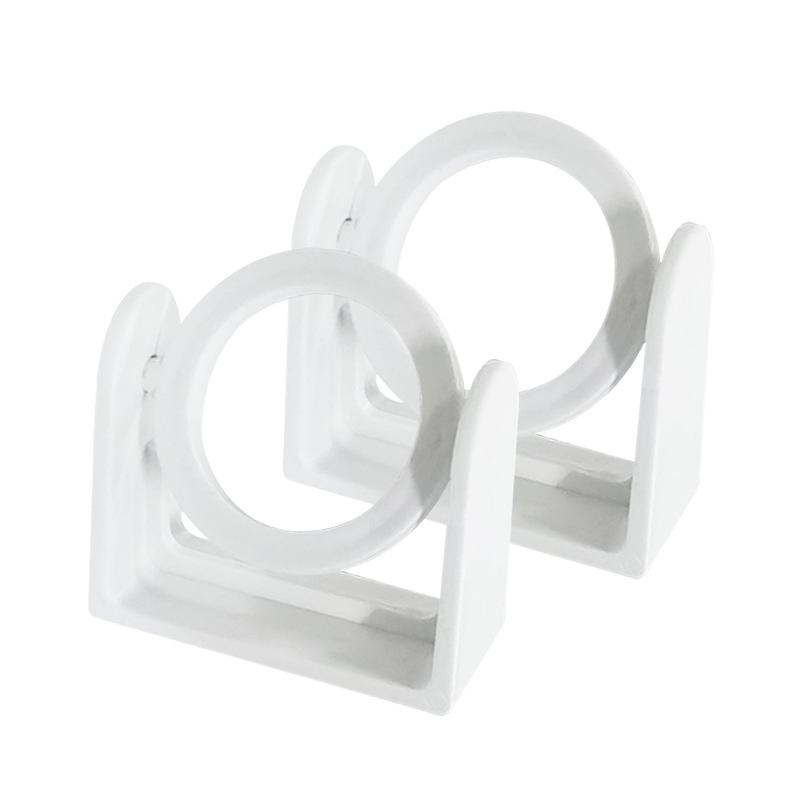 Steerable ring telescopic rod hook bracket Rotary hook No punching Curtain rod support rod fixing bracket
