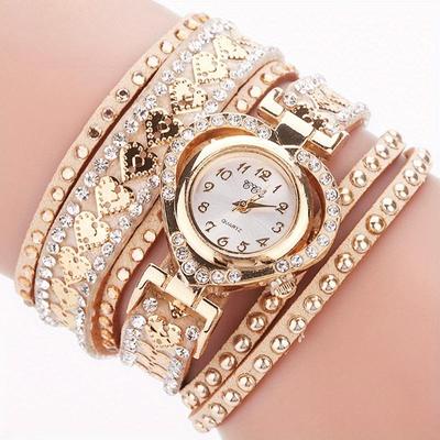 Damen Mode Lange Riemen Uhr Damen Lässige Strass Stein Kleid Uhr Damen Armband Armbanduhr Relogio Feminino Uhr