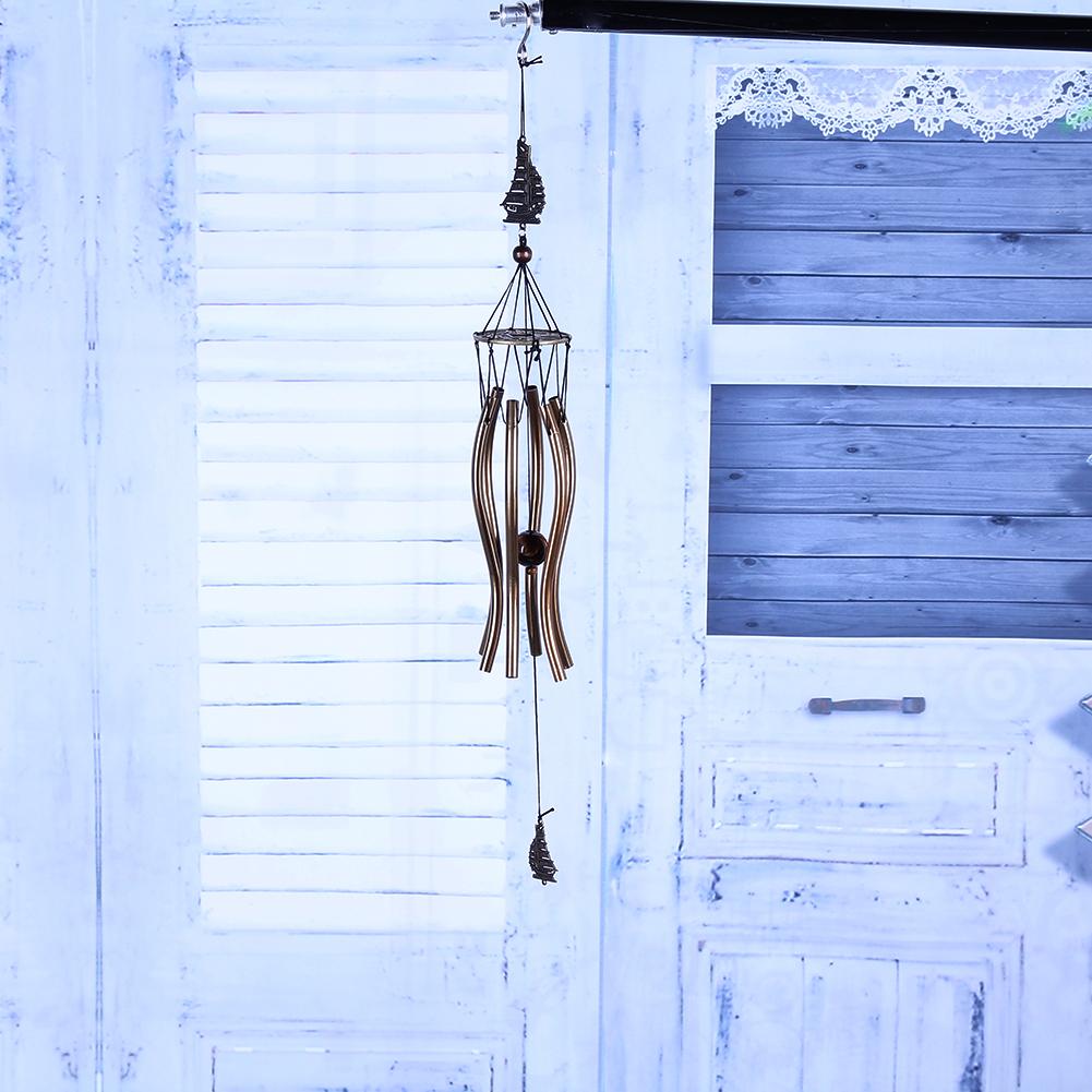 

6 Tubes Wind Chimes Pendant Home Living Props Hanging Wind Chimes Bells Pendant Swing Metal Pipe Wind Chimes for Balcony Outdoor