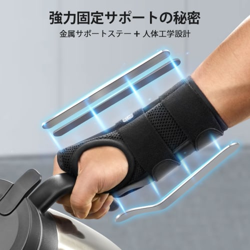 FREETOO Wrist Support [Advanced Edition] Lightweight Metal Stays, 3D Mesh Construction, Sweat-Resistant, Unisex, for Housework, Childcare, Computer/Sm