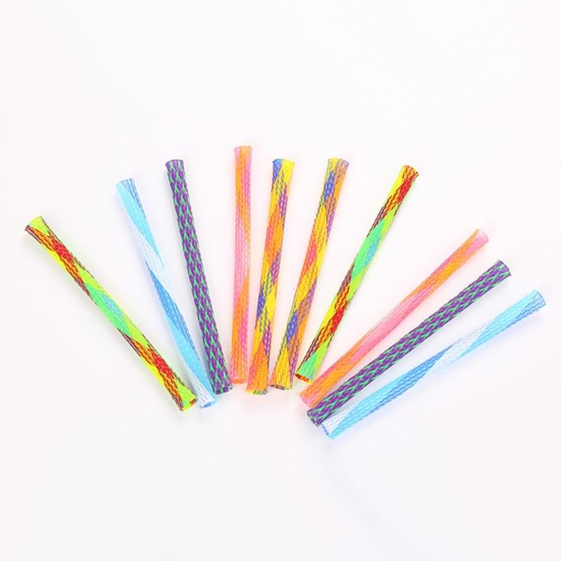 25Pcs Kitten Chew Toy Teething Soft Woven Cats Toy Interactive Attractive Woven Tube Shape Teething Toy