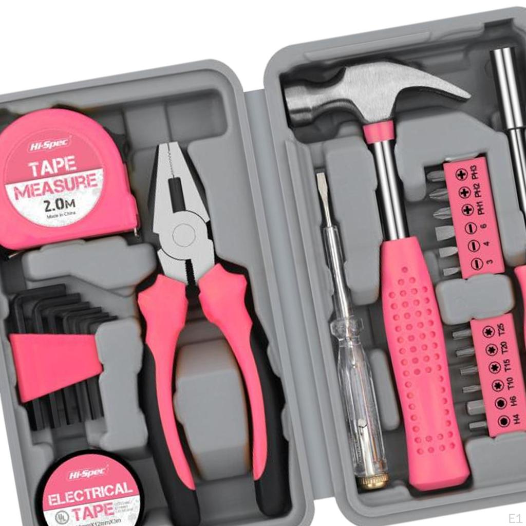 24 Pieces Household Tool Kit for Home Office Garage Repair DIY Hand Tools