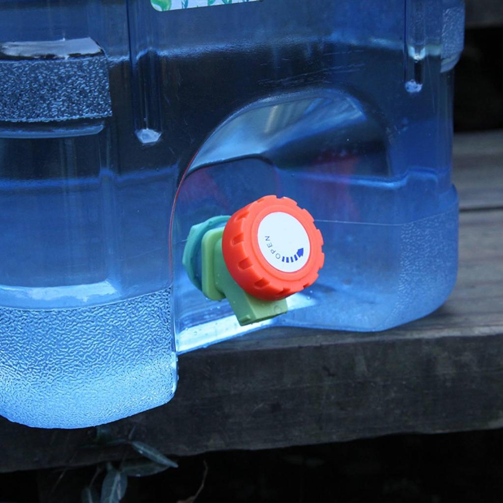 Water Jug with Spigot Transparent Faucet Portable for Campers, Journeyers, Camping,