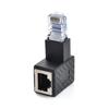 8P8C for cat 5e/6 Male to Female LAN Ethernet Adapter Up Down Left Rigth Angled 90 Degree Network Extension Crystal Head