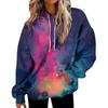 Women's Fashion Daily Versatile Casual Crewneck Sweatshirts Graphic Daily Long Sleeve Gradient Patchwork Printed Top Sweatshirts