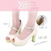 Schönheits-Requisiten PU-Leder Verstellbarer Knöchelriemen Band Anti-Rutsch-Riemen Bündel Schnürsenkel-Verschluss High Heels