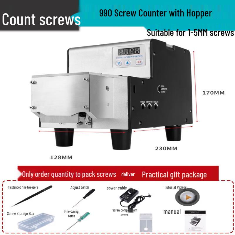 

SHEYUE Fully Automatic Handheld Screwdriver with Hopper Feeder CN plug (adapter included)