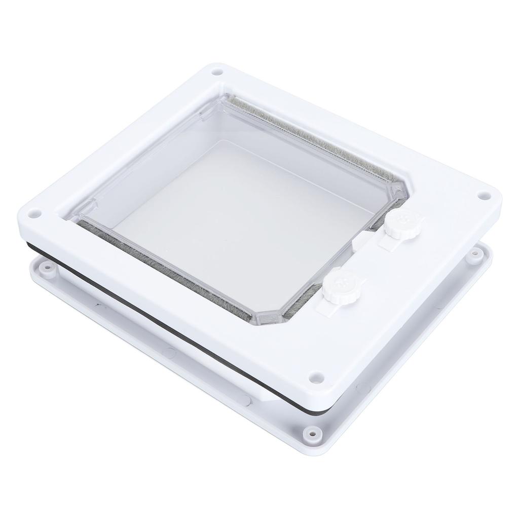 Haustiertür Doppel-Drehschalter Leicht zu reinigen Starke Konstruktion Langlebiger Gebrauch Katzenhunde Klappentür L 23,6 X 27cm