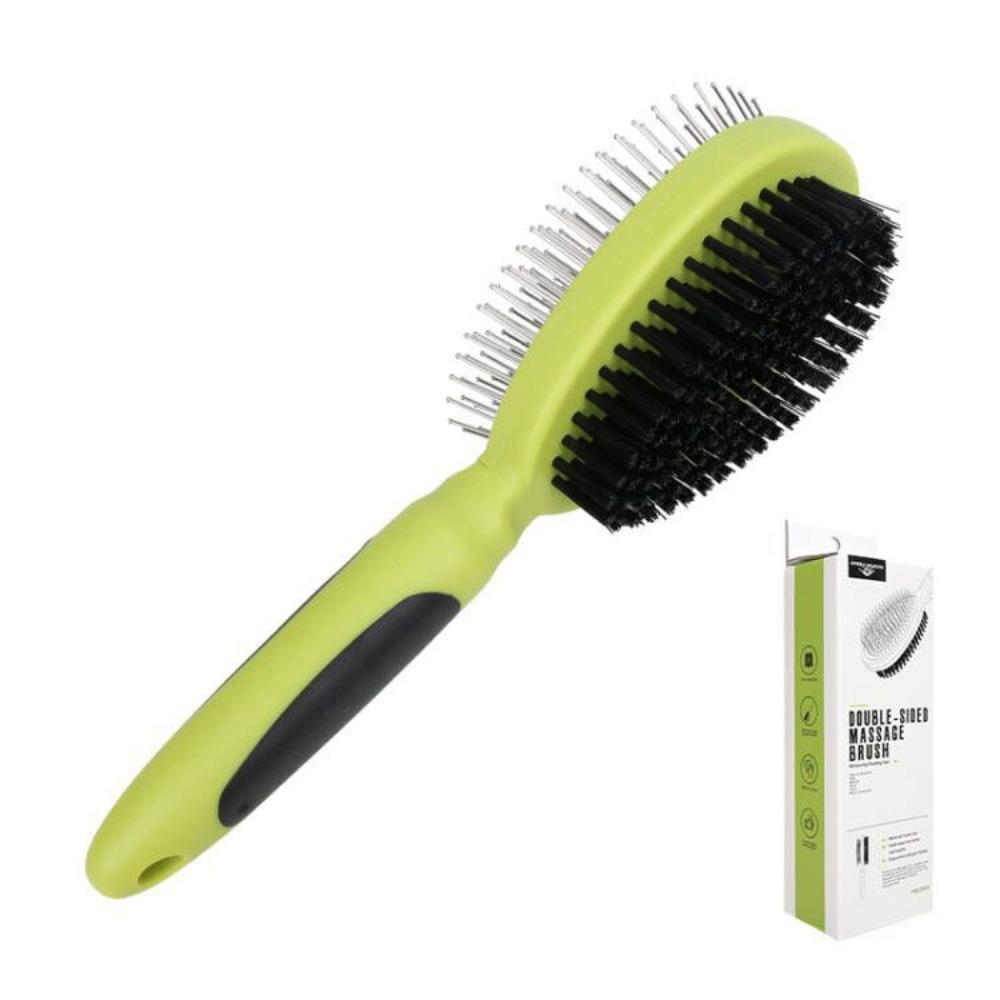 Pet comb, double-sided comb, dog airbag massage brush, pig hair removal brush, pet hair removal, beauty needle comb 91523