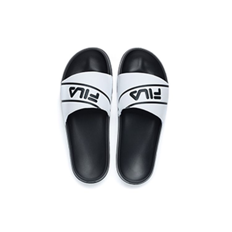 Fila Drifter Outdoor Sports Thick Sole Odor Resistant Slide Sandals Men Sandals White Blue F12M226501FWN