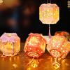Traditional Chinese Lamp Festives Flower Light Set with Ropes and Embellishments for Crafting Hanging Decoration