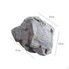 Foam Boulder Lightweight Faux Rock Rugged Surface Stone for Garden Display Gray 1