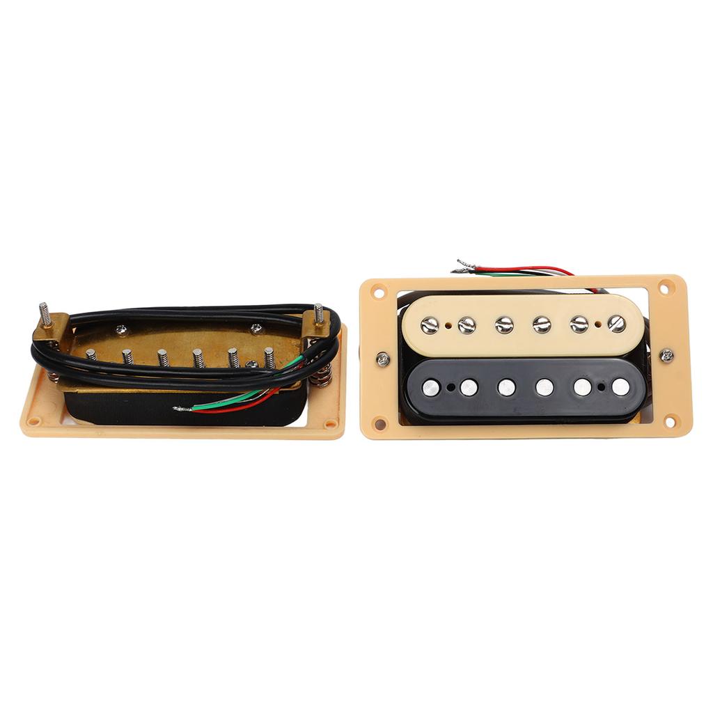 Double Coil Pickup Set Kunststoff Metall Vorverdrahtet 4 Adern E-Gitarrenzubehör zum Ersetzen