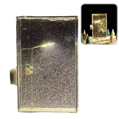 Advanced Snowy Night Flow Ma Night Light, Snow Scene Street Light, Handmade DIY Material Package, Birthday Gift