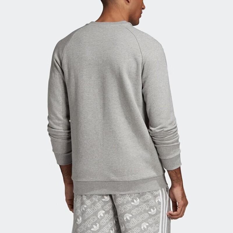 Adidas Originals Essential Crew Sweatshirt Men Tops Grey DV1642