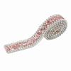 1pcs Hotfix Trim Crystal Trim Ribbon 1 Yard Length Diamond Mesh Wrap Rhinestone Ribbon  For Sewing