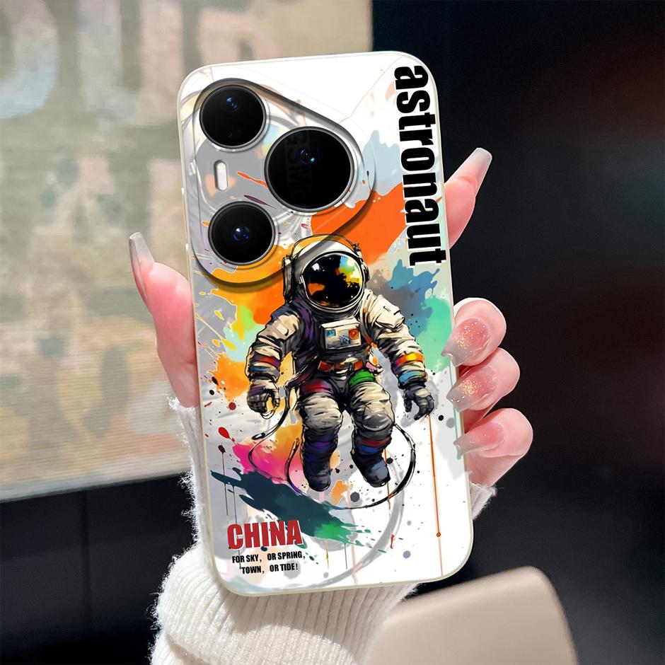 Case For Huawei Pura 80 Pro Plus Ultra Cartoon Heart Soft Silicone Shockproof Bumper Cover For HuaweiPura80ProPlus 80Ultra Funda