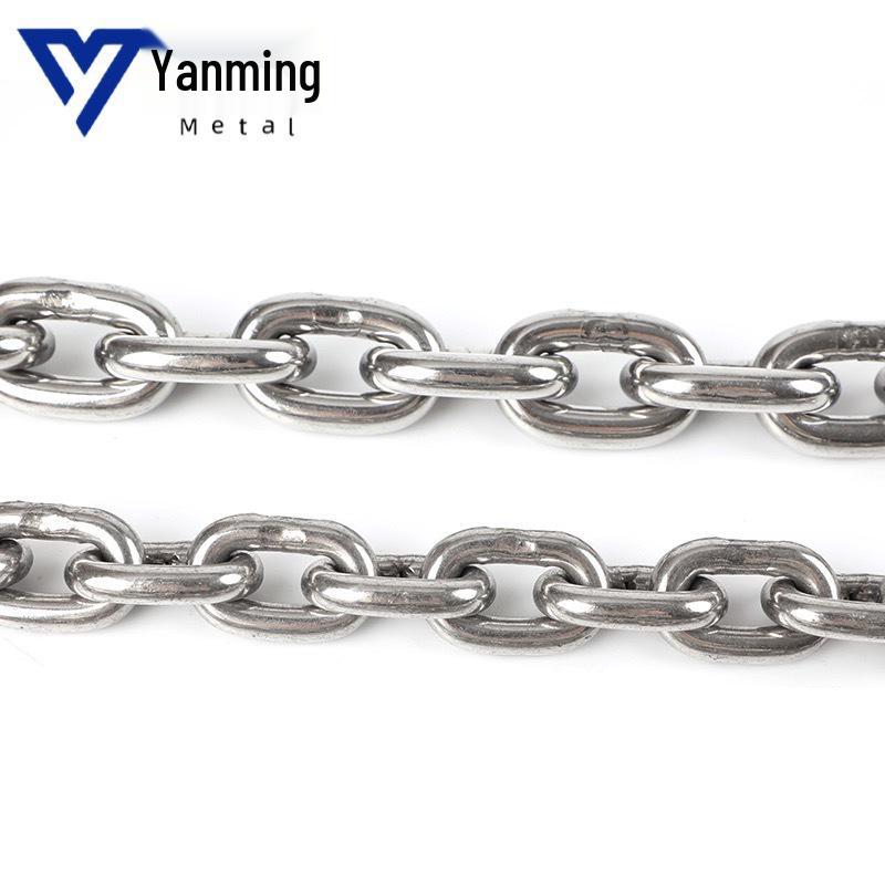 304 Stainless Steel Short Link Hand Chain Hoist - Heavy Duty Traction & Anti-theft Chain 3mm Short Link, 1m