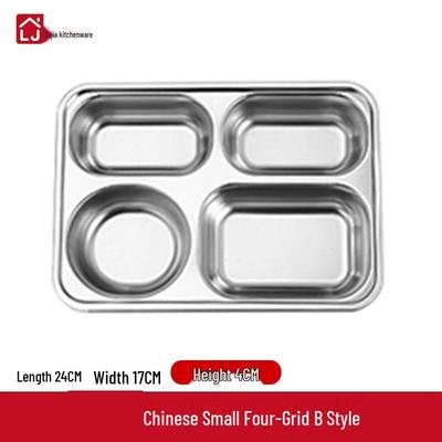 LIJIA 304 Stainless Steel Divided Meal Tray