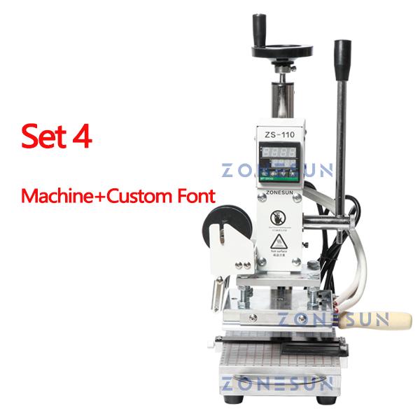 ZONESUN ZS-110 Press Trainer Heat Press Machine For Wood Presses PVC Paper Custom Logo Making Hot Foil Stamping Machine 300W