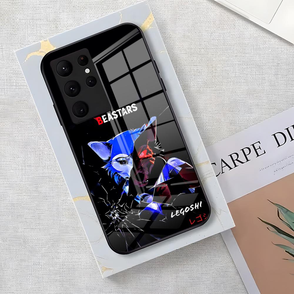 Anime BEASTARS Handyhülle Für Samsung S26 S25 Edge Ultra S23 S22 S21 S20 Plus S24 Fe Glas Hülle