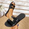 Fashion Summer Women Slippers Fashion Beach Flats Shoes 2025 New Casual Lightweight Sandals Dress Walking Open Toe Slippers Slides Women