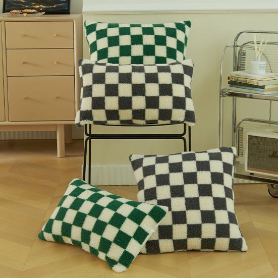 Excellent Pillow Cushion Cover Non-fading Short Plush Home Decoration