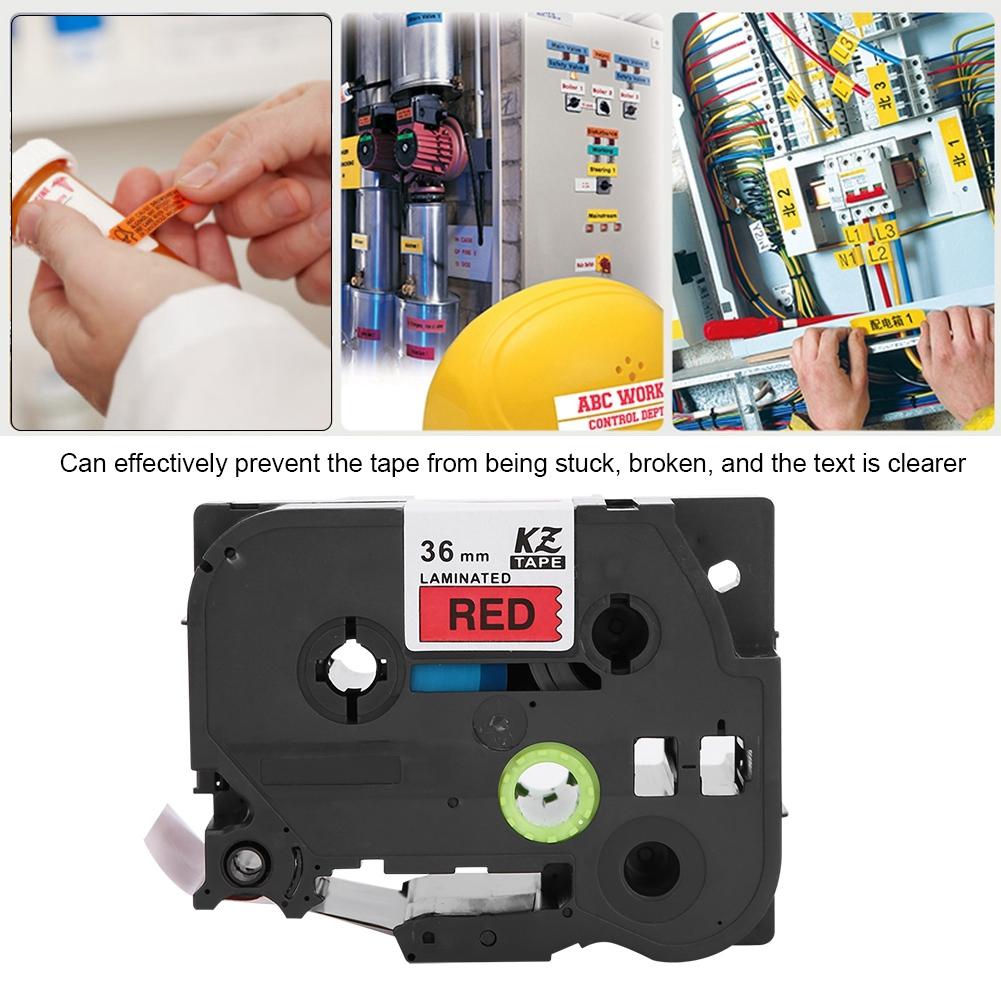 36mm Etikettendrucker Laminiertes Etikettenband Passend für   PT-9700PC PT-9800PCN PT-3600