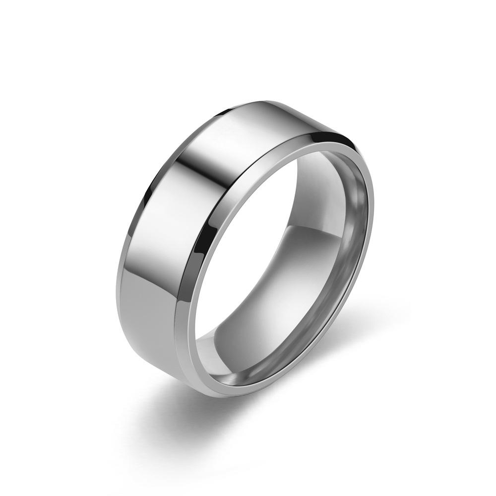 7 Colors 8mm Men Rings Titanium Stainless Steel Rings For Men Women Matte Brushed Wedding Engagement Ring Couple Jewelry Gift