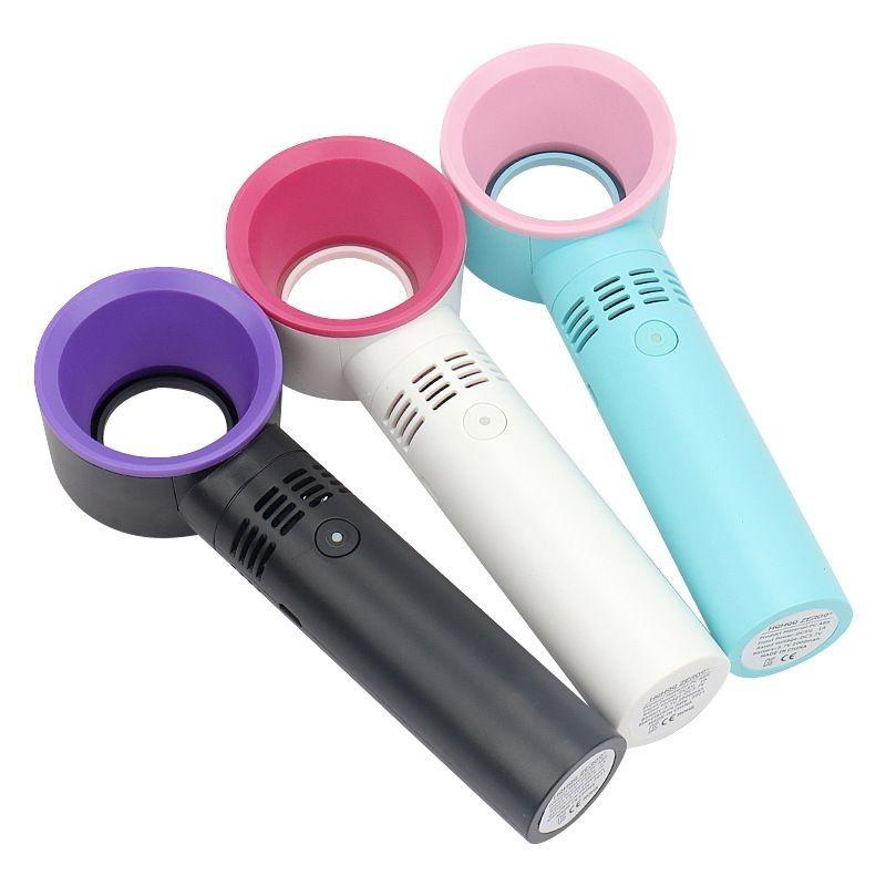 Portable 360° Bladeless Mini Fan For Eyelash Drying And Cooling Usb Rechargeable Handheld And Quiet