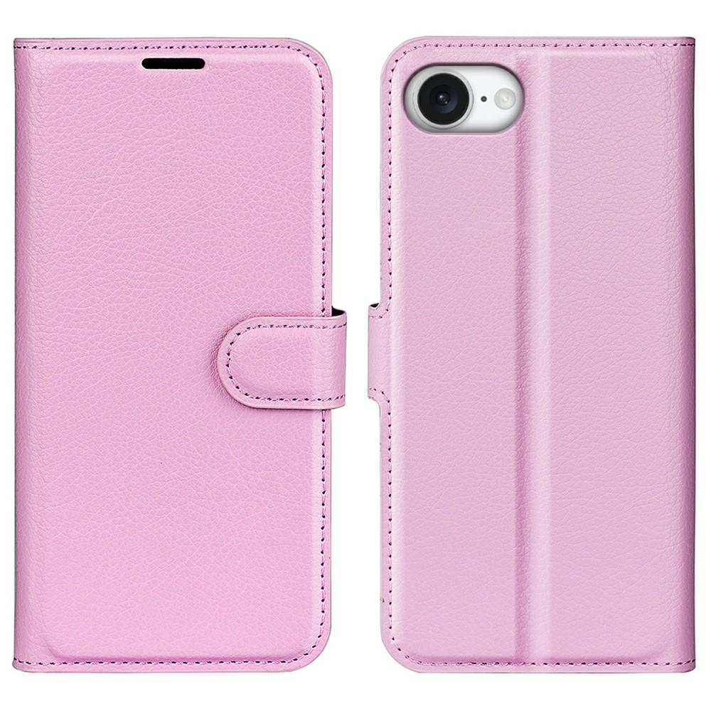 For iPhone 16e Case Litchi Texture Shockproof Leather Wallet Phone Cover