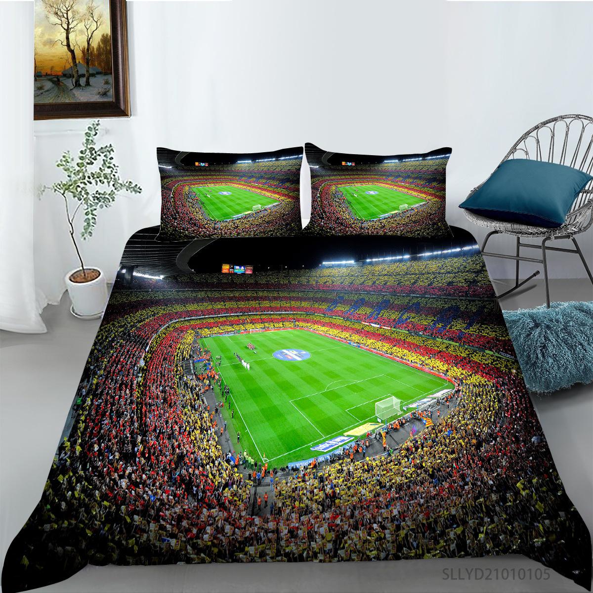Ball Series Digital Printing Bedding Two Or Three Pieces Polyester Shopify EU single 135*200