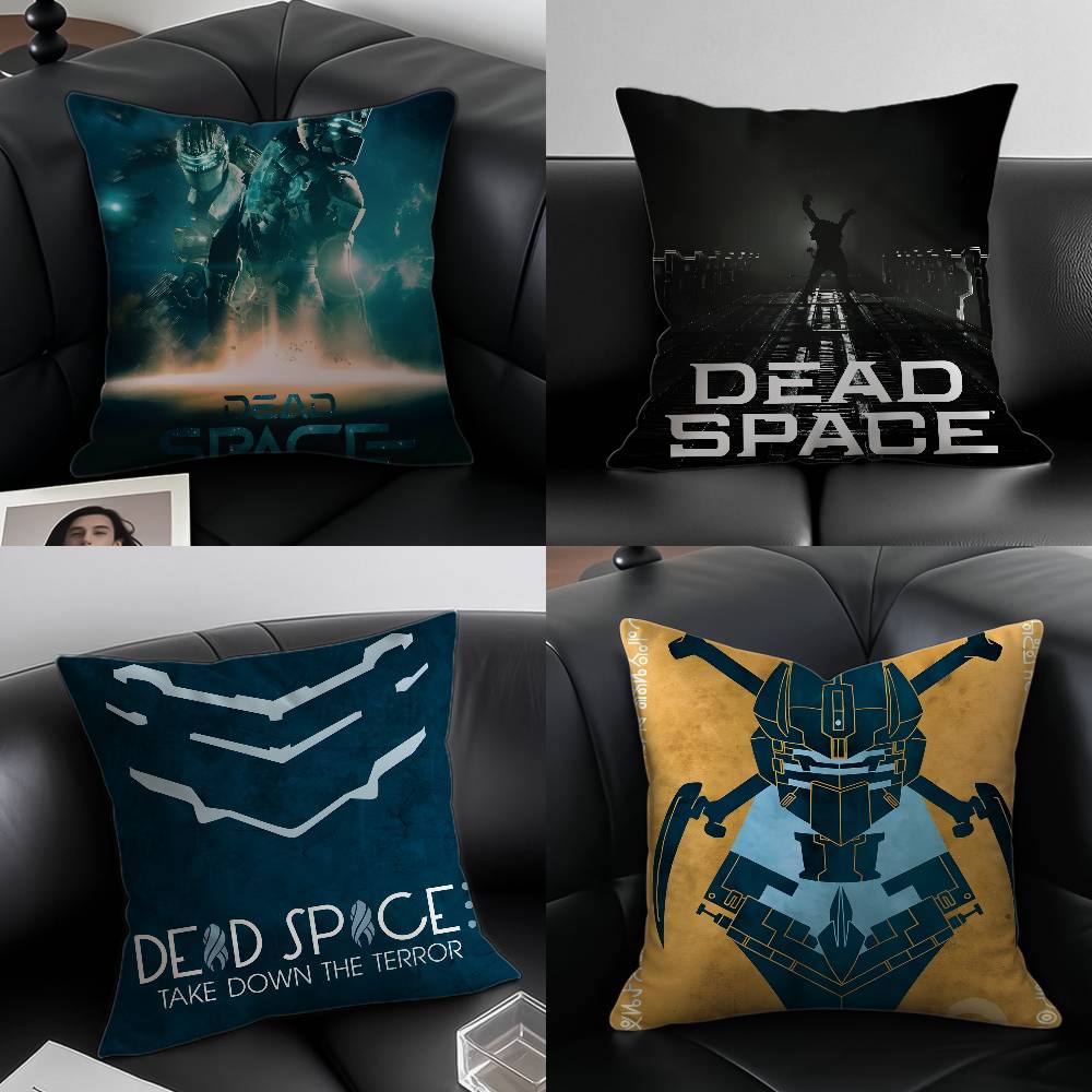 Honor Game D-Dead Space-MT Logo Pillow Case Anti-dustmite Pillowcase Invisible zipper silky short plush Sofa cushion cover
