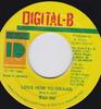 7inch Record BAJJA JEDD  Love How You Gwaan NONE DigitalB 1995 Jamaica Reggae Ska  Dub Used