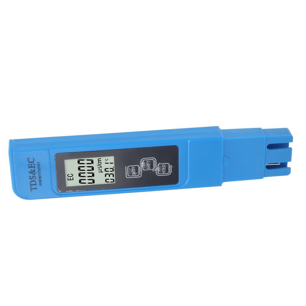 3?In?1 Water Quality Tester Portable TDS EC Temperature Meter with HD LED DisplayBlue