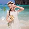 ASK JUNIOR Girls' Summer Cap-Sleeve Mesh Princess Dress