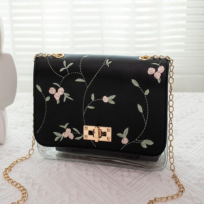 Women's Bag New Autumn Trend Fashion Embroidered Shoulder Messenger Chain Bag