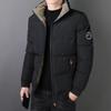 Roupas masculinas acolchoadas de algodão com gola alta para outono e inverno, roupas masculinas grossas, jaquetas acolchoadas de algodão, roupas de pão e jaquetas são