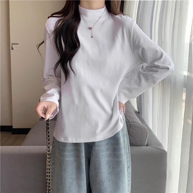 Women's 2025 Autumn/Winter High Neck German Velvet Slimming Long Sleeve Base Layer Top