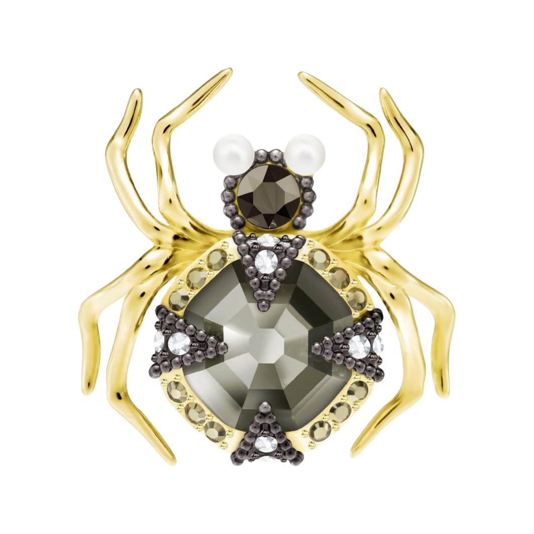 Swarovski Original Design Metal Imitation Crystal Pearl Earrings Women Earrings Gold 5429953 Box (Random Color)