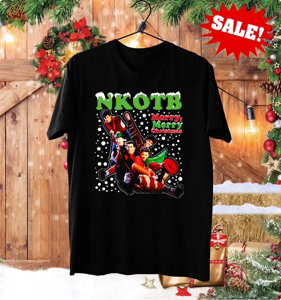 NKOTB Christmas Band Tee  Full Size S–5XL  Holiday Gift Shirt FN1697 Unisex T-Shirt XXL