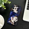 Anime Trent B-Blue L-Lock Phone Case For Samsung S26,S25,S24,S23,S22,S21,S20,Ultra,Plus,FE Black Soft Cover