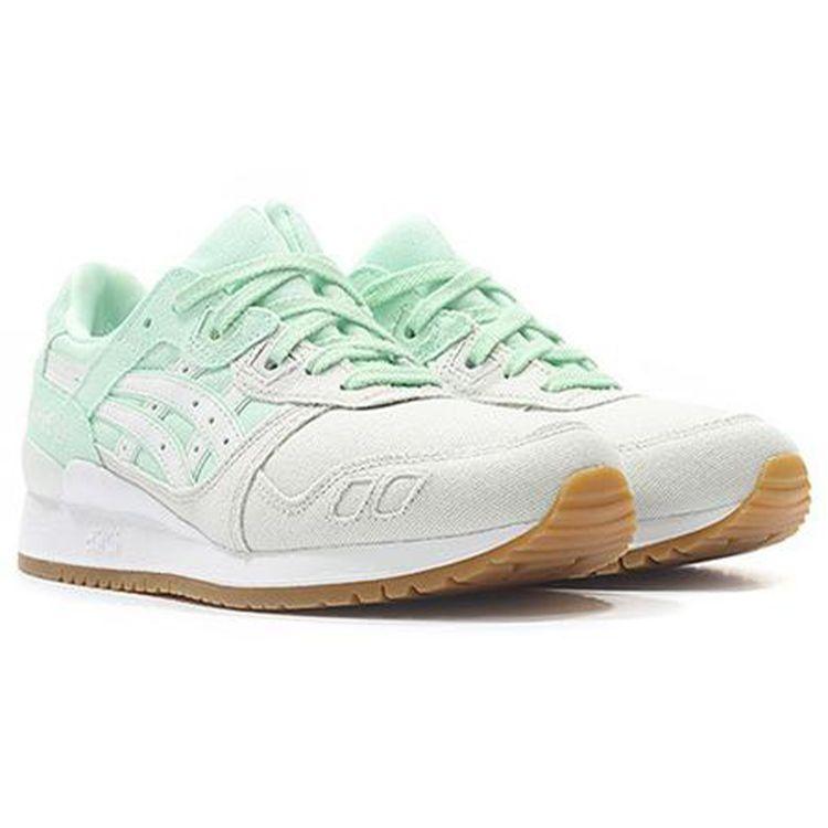 Asics Gel-Lyte 3 Minimalist Comfortable Low-Top Running Shoes Unisex sneaker White Mint-Green H7F9N-8701