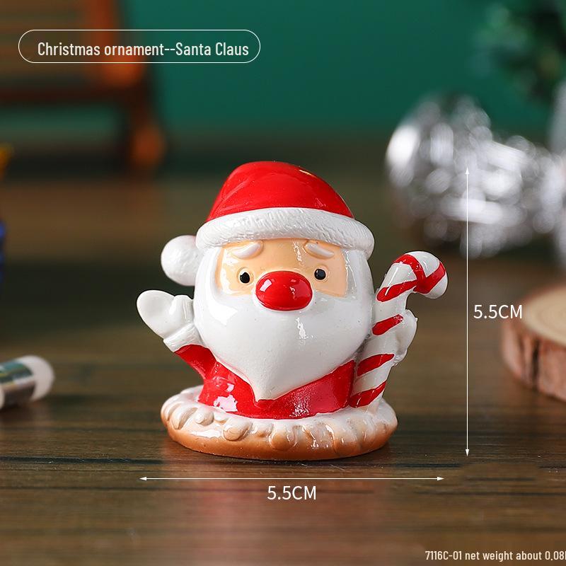 Mini-Weihnachtsschmuck: Niedliche Harzdekorationen für Kinder, kleine Geschenke und Tischbäume