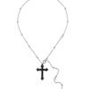 SENTIMENTS NO.473 [BLACK] KNOT CROSS NECKLACE
