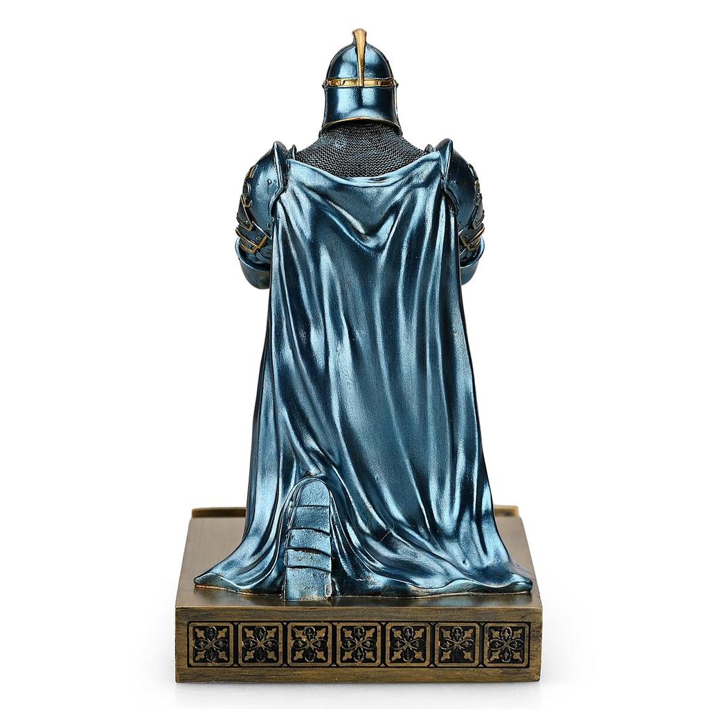 HDMbigmi Kingsguard Watch Display Stand, Eyeglasses Jewelry Bracelet Necklace Holder, Tray Tower Resin Pen Holder, Warrior Knight Cell Phone Stand