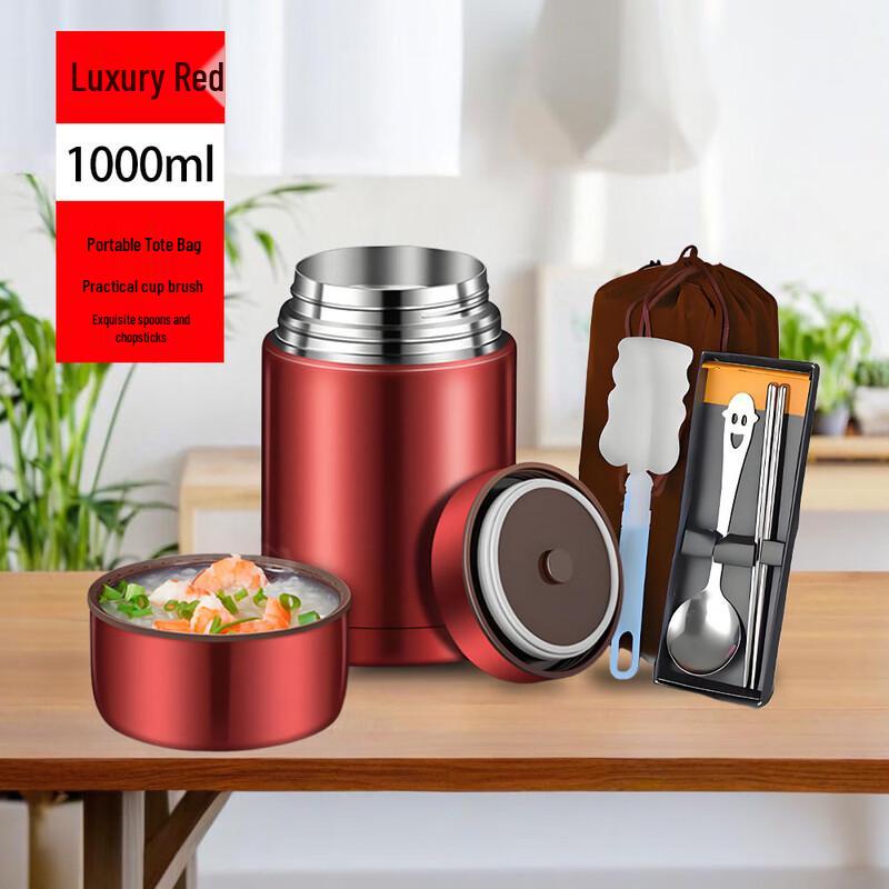 Stainless Steel Insulated Food Jar with Accessories