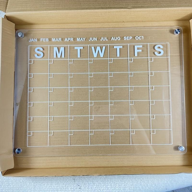Acrylic Calendar Board, Refrigerator Magnetic Suction Calendar, Home Message Board Schedule