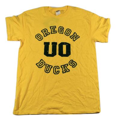 Old Varsity Brand NCAA Mens Oregon Ducks Yellow Shirt New M, L