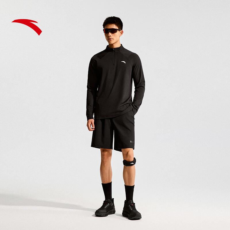 ANTA Men's Zero-Pressure Half-Zip Long-Sleeve Knit Tee